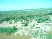 Bank of the Tigress from helicopter